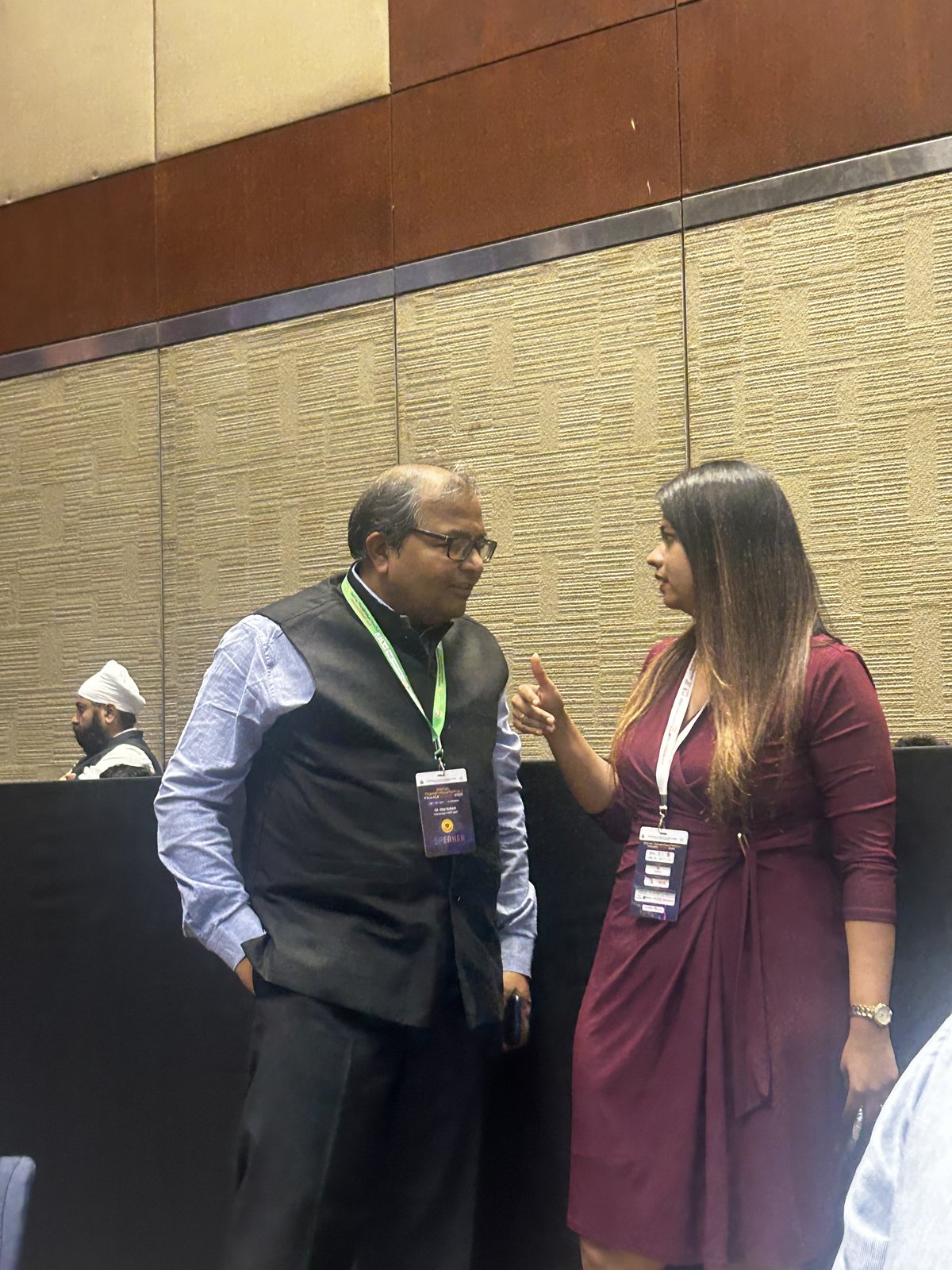 SecComply in conversation with a senior delegate at ICAI DxFS 2026, Hyderabad