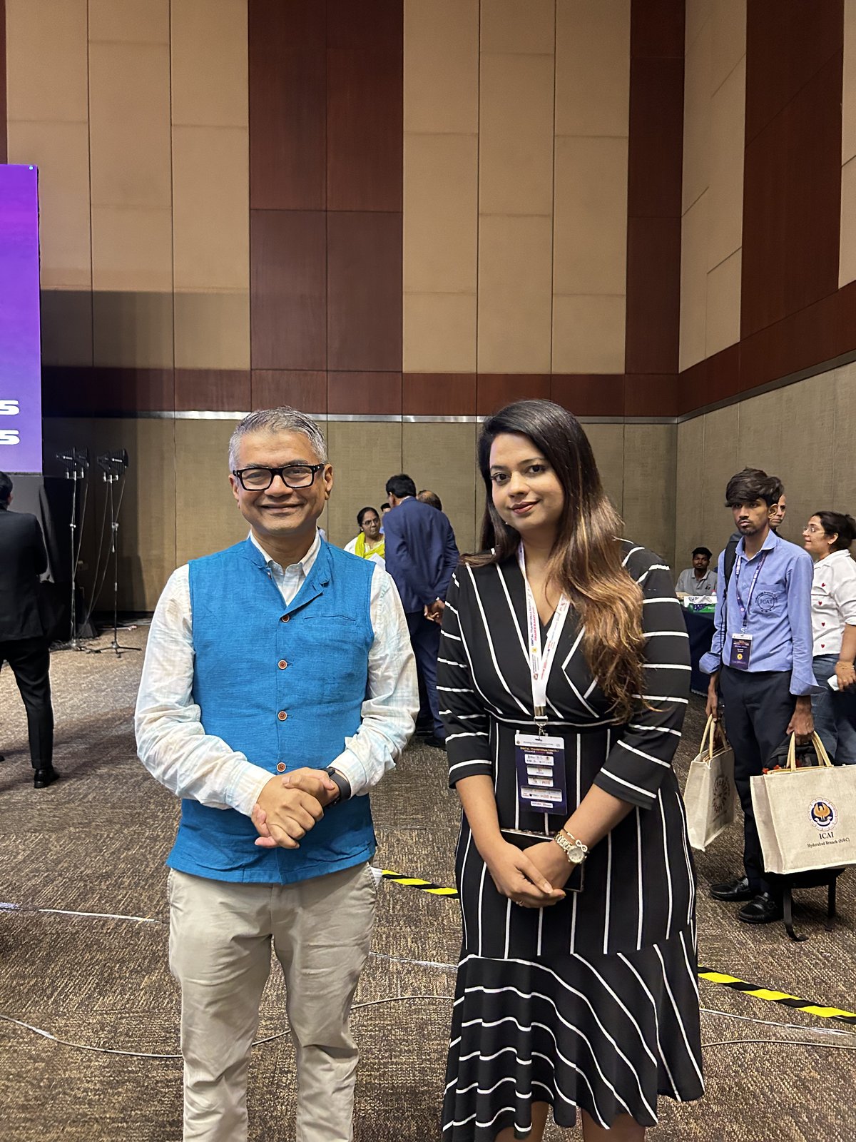 SecComply networking with a profession leader at ICAI DxFS 2026