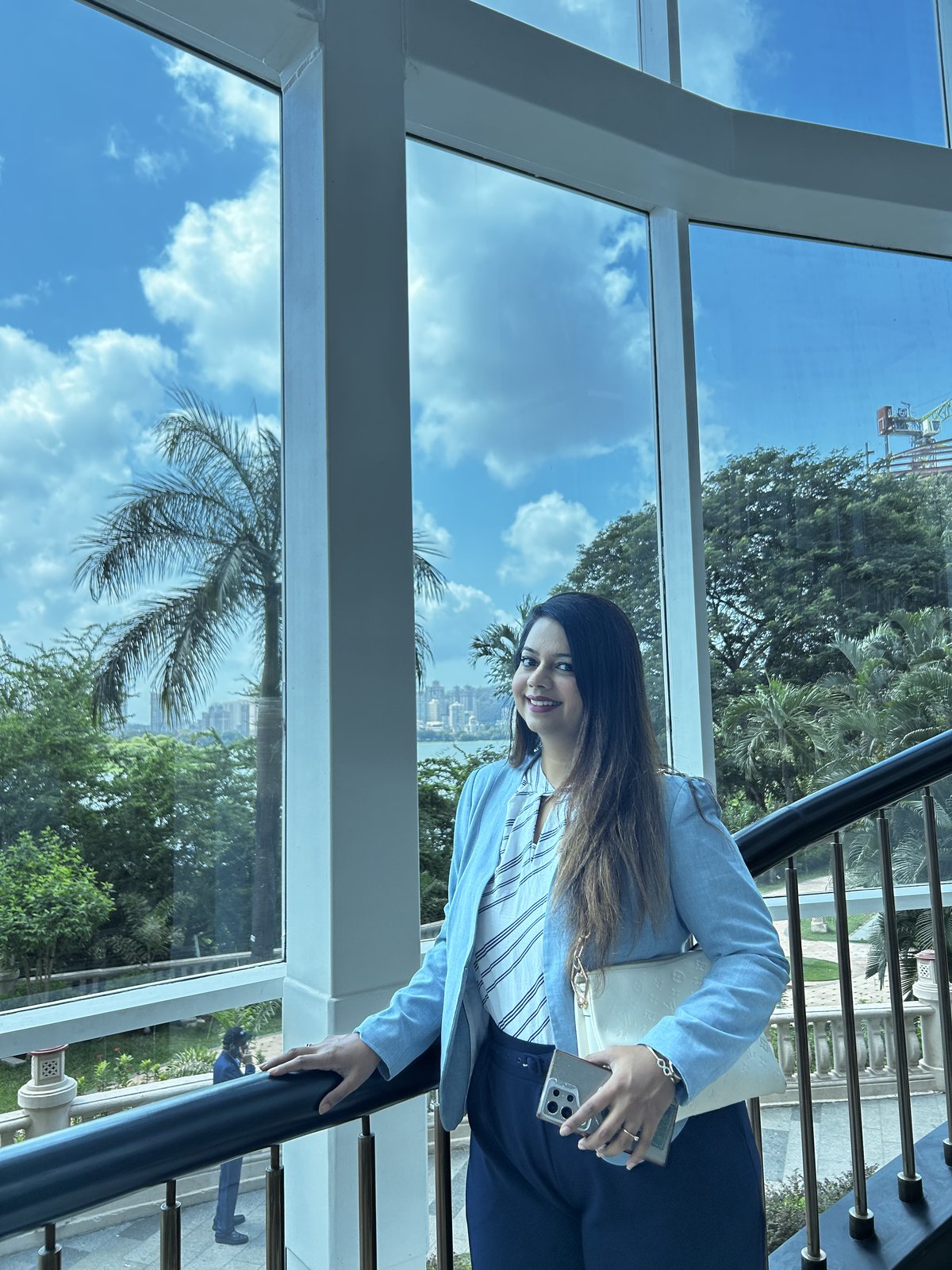 A SecComply team member at The Westin Powai Lake, FinSec Conclave 2026