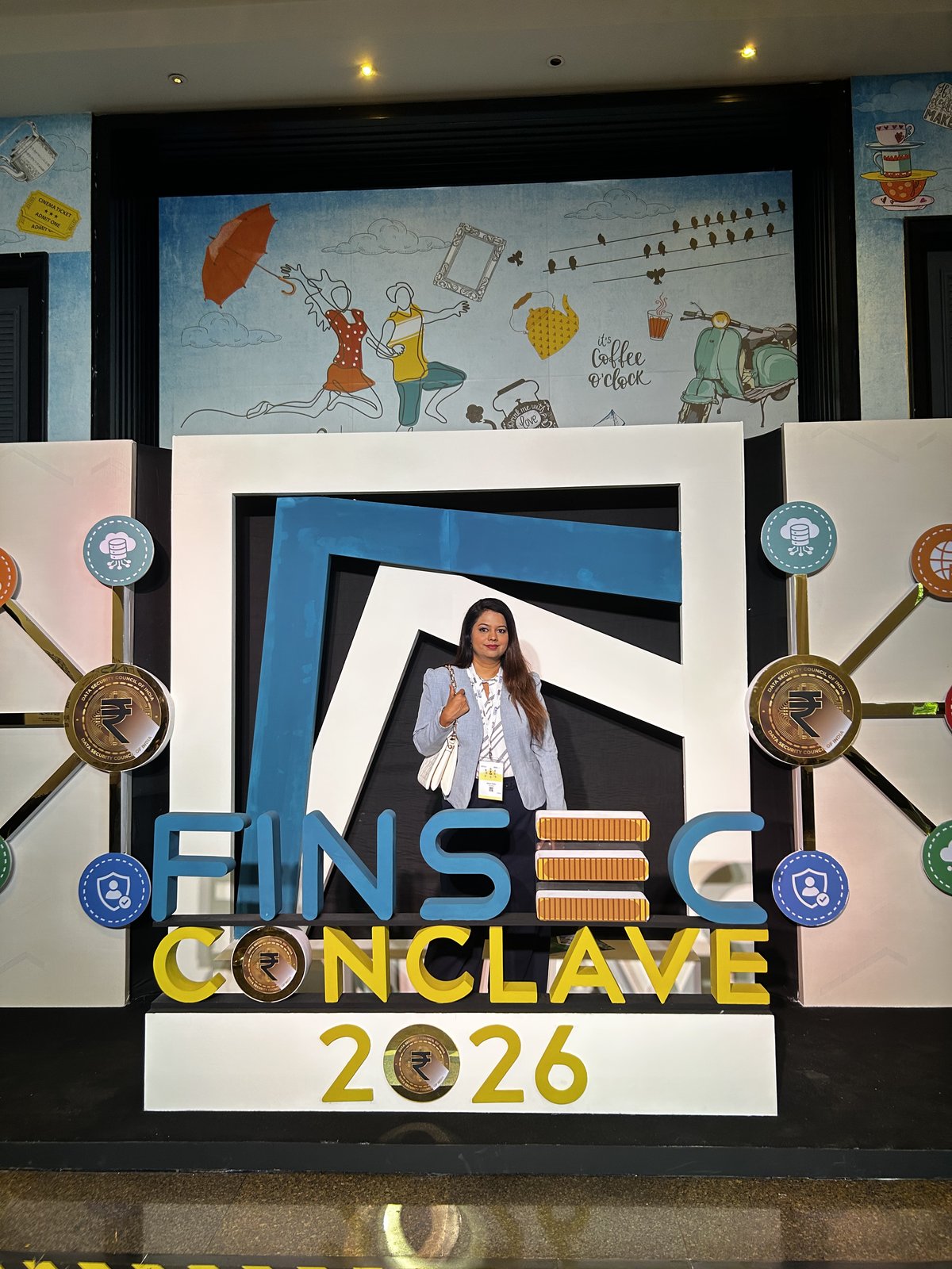 SecComply at the FinSec Conclave 2026 photo backdrop