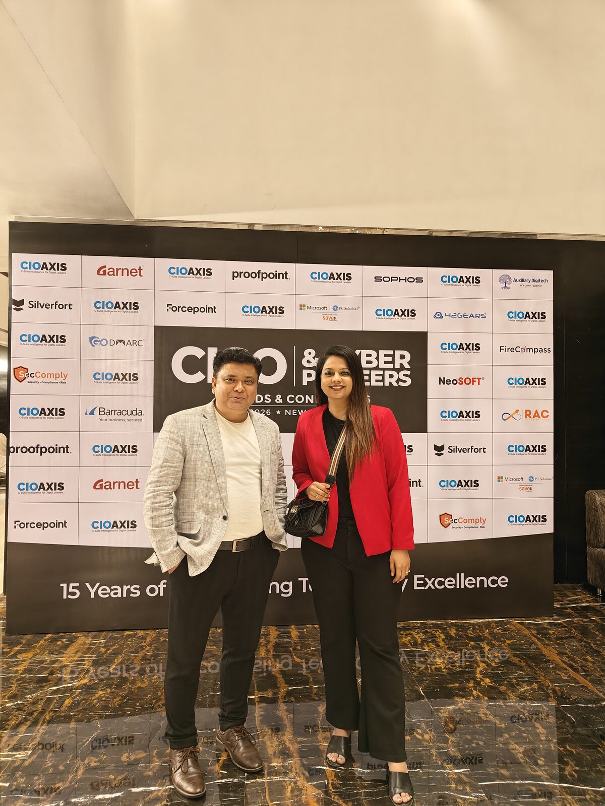 Sanil Nadkarni at the event backdrop
